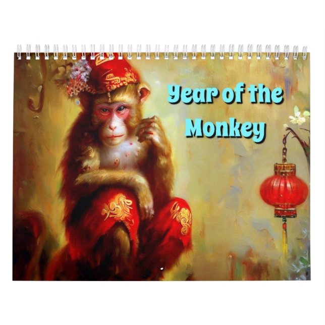 Year of the Monkey  Calendar (Cover)
