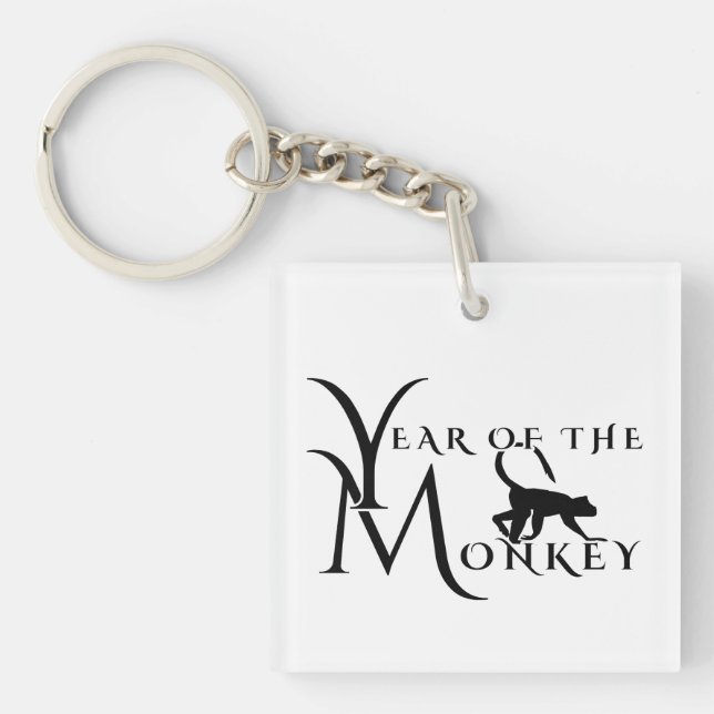 Year of the monkey key ring (Front)