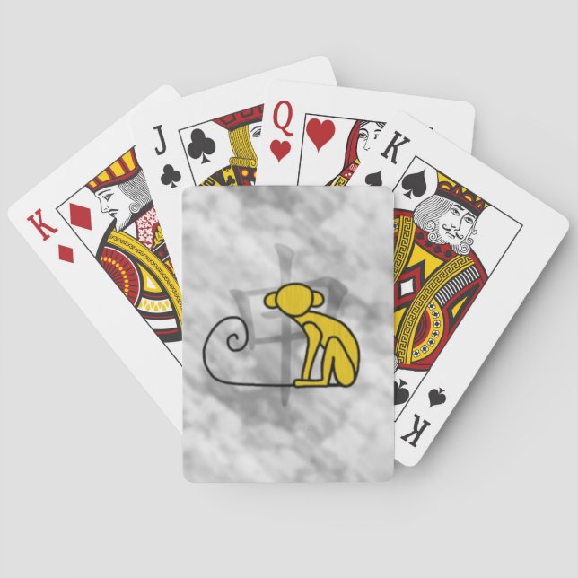 Year of the Monkey Playing Cards (Back)