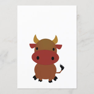 Year of the Ox 2021blank Invitation