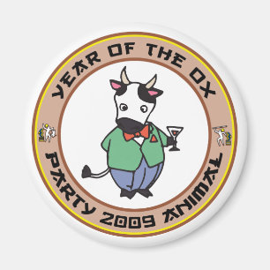Year of The Ox Gift Magnet