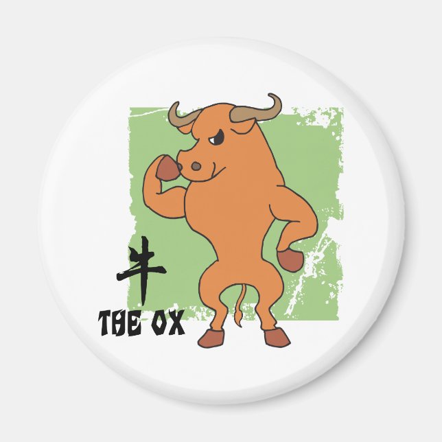 Year Of The Ox Gift Magnet (Front)