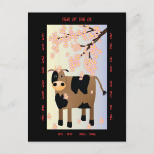 Year of the Ox Holiday Postcard