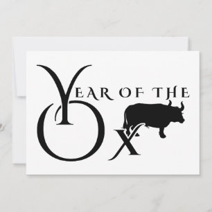 Year of the ox invitation