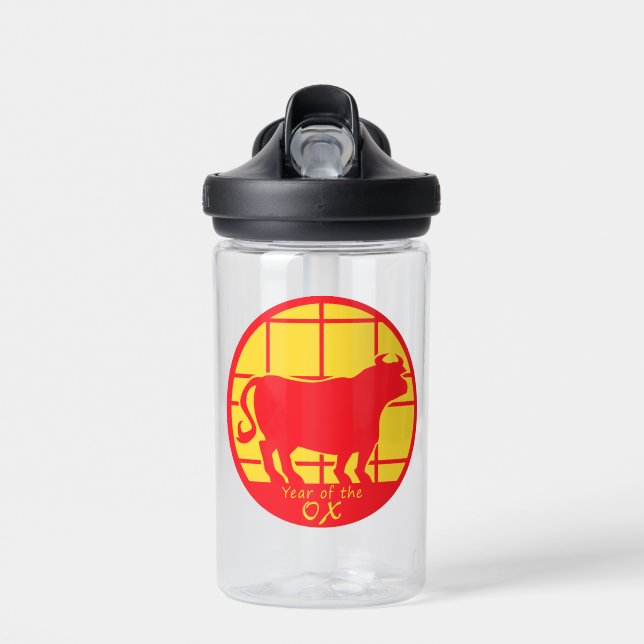 Year of the Ox Water Bottle (Front)