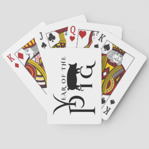 Year of the pig playing cards