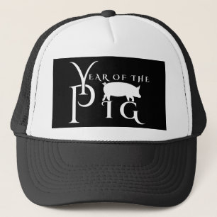 Year of the pig trucker hat