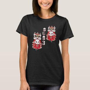 Year Of The Rabbi Chinese New Year 2023 Lion Dance T-Shirt
