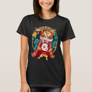 Year Of The Rabbi Chinese New Year 2023 Lion Dance T-Shirt