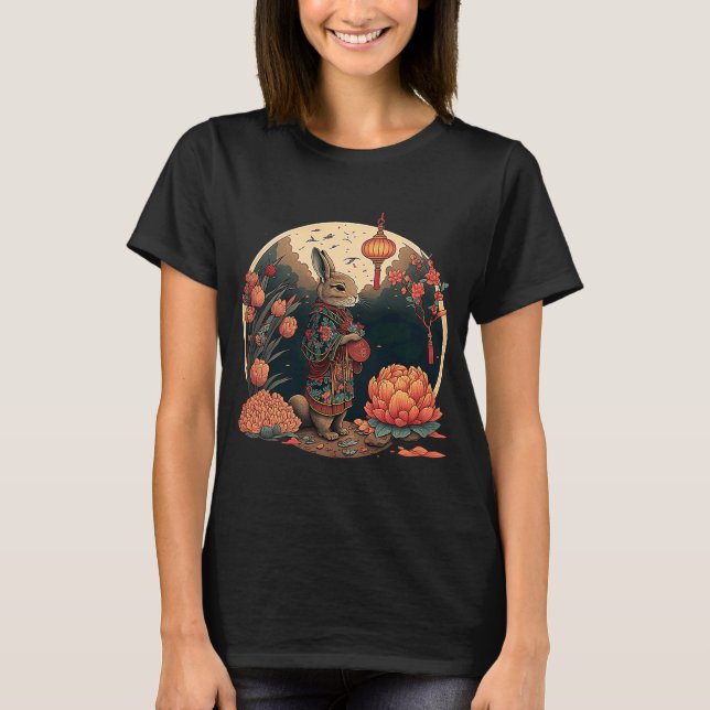 Year Of The Rabbit 2023 Chinese Zodiac Lunar New Y T-Shirt (Front)