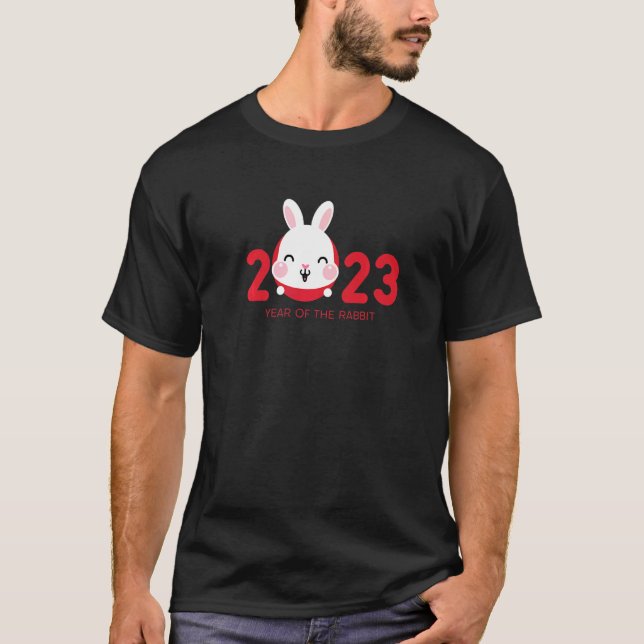 Year Of The Rabbit 2023 Chinese Zodiac Lunar New Y T-Shirt (Front)