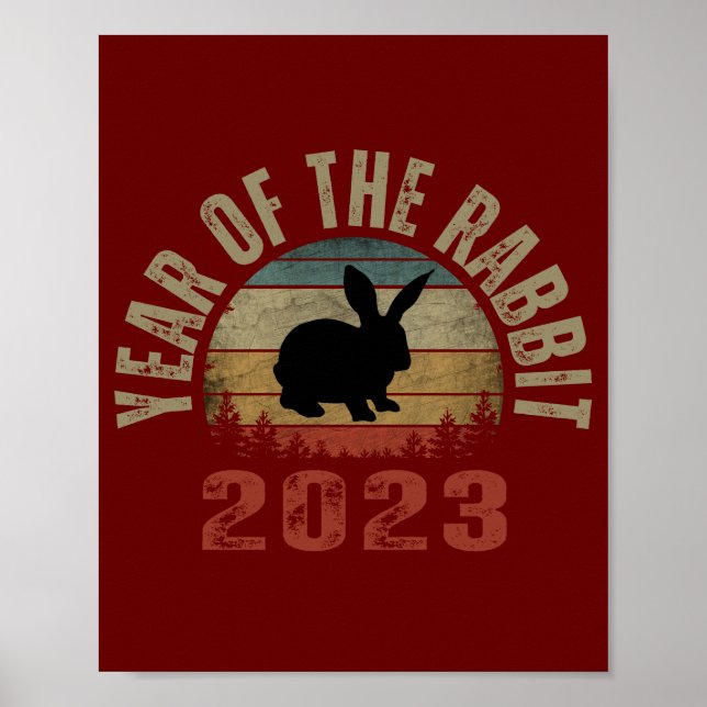 YEAR OF THE RABBIT 2023  POSTER (Front)
