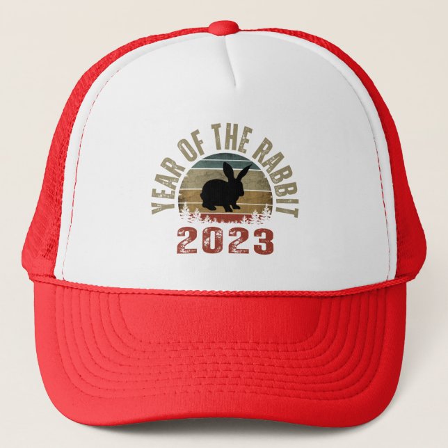 YEAR OF THE RABBIT 2023  TRUCKER HAT (Front)
