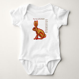 Year of the Rabbit Baby Bodysuit
