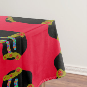 Year of the Rabbit Chinese Lunar New Year glitter Tablecloth