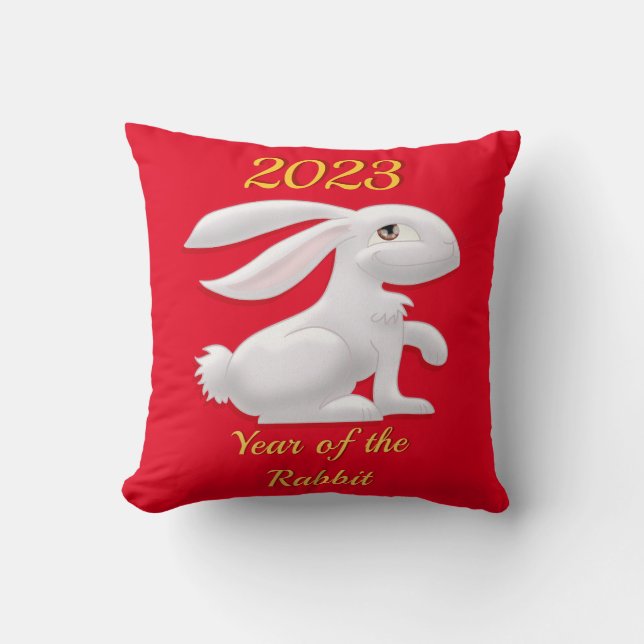 Year of the Rabbit Cushion (Front)