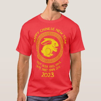 Year of the Rabbit Happy Chinese New Year 2023  T-Shirt