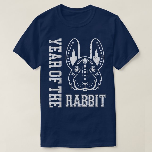 Year of The Rabbit Happy Chinese Zodiac Lunar New  T-Shirt (Design Front)