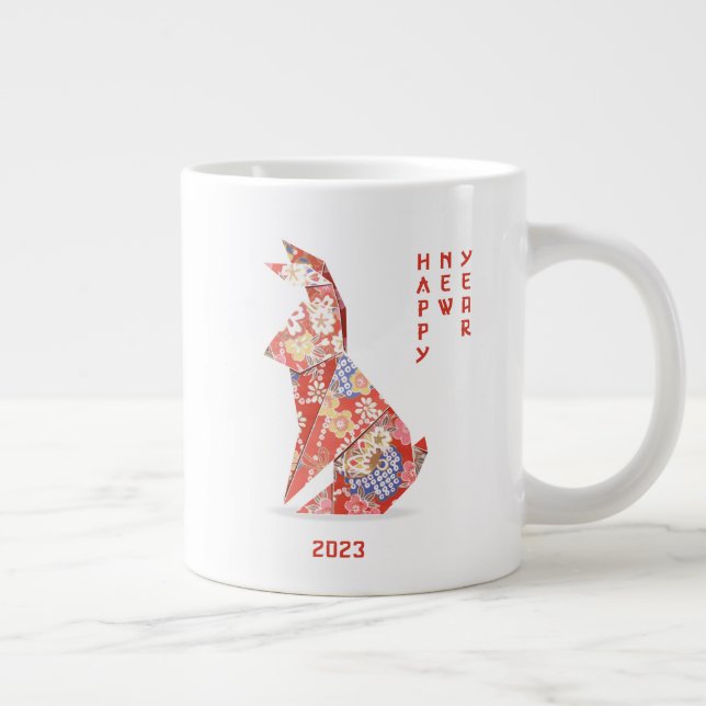 Year of the Rabbit  Large Coffee Mug (Right)