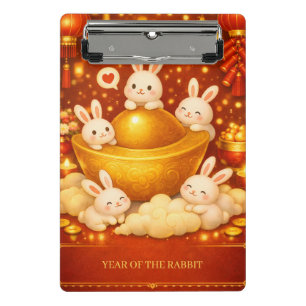 Year of the rabbit mini clipboard
