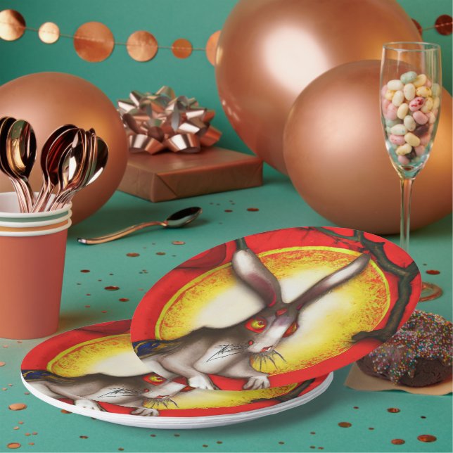 Year of the rabbit paper plate (Multi)