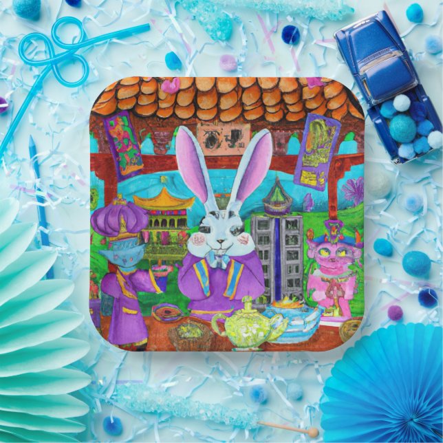 Year of the rabbit paper plate (Party)