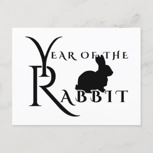 Year of the rabbit postcard