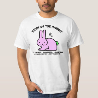 Year of The Rabbit T-Shirt Characteristics