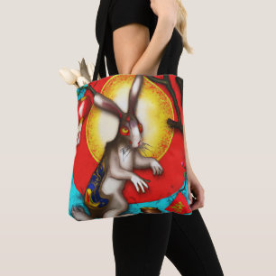 Year of the rabbit tote bag