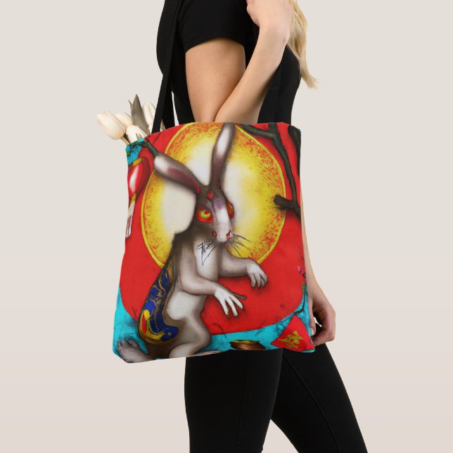 Year of the rabbit tote bag (Close Up)