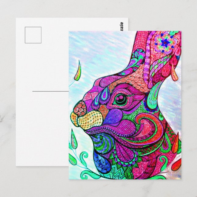 YEAR OF THE RABBIT ZODIAC |  Colorbook Postcard (Front/Back)