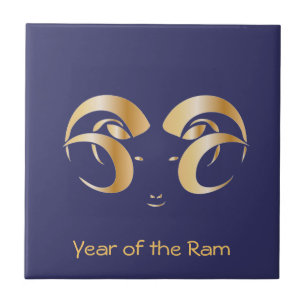 Year of the Ram / Sheep Ceramic Tile