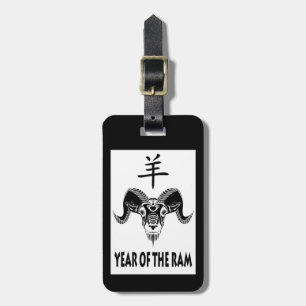 year of the ram (wildRam) Luggage Tag