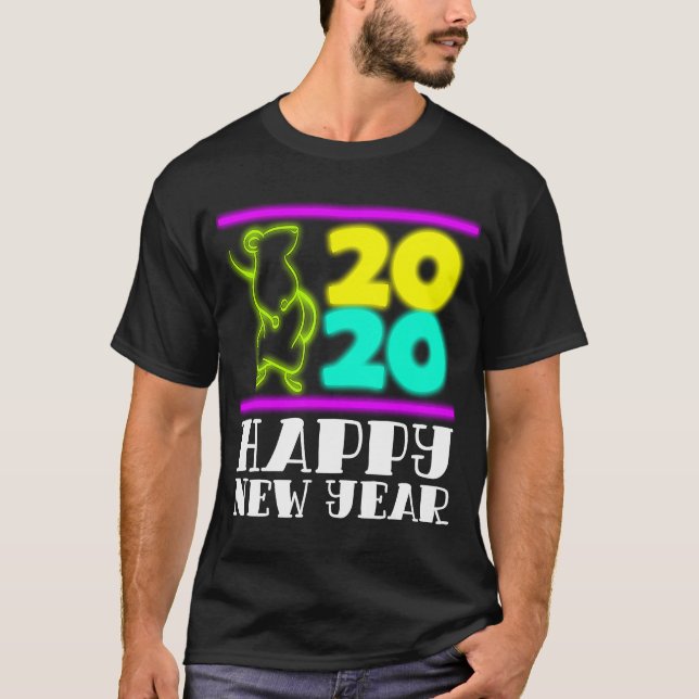 Year of the Rat 2020 Chinese Lunar New Year Zodiac T-Shirt (Front)