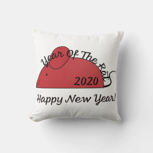 Year of the Rat 2020 Happy New Year Cushion