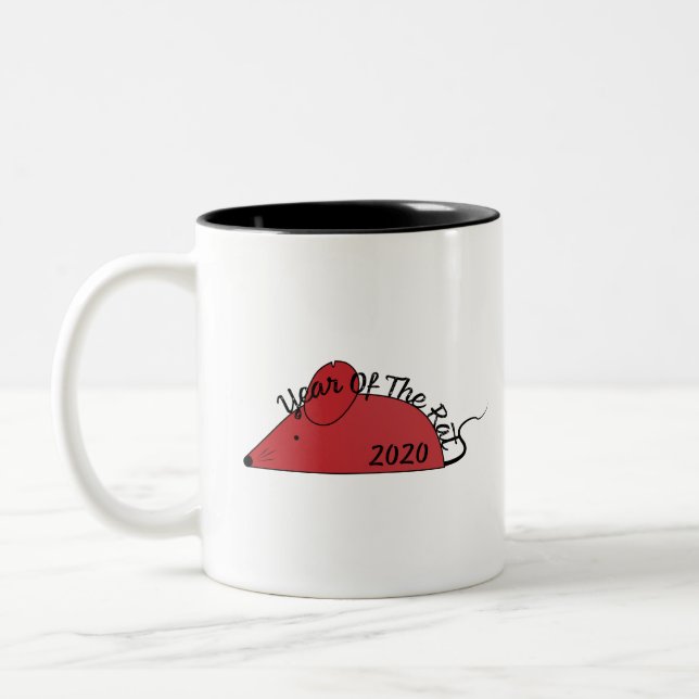 Year of the Rat 2020 Two-Tone Coffee Mug (Left)