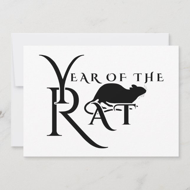 Year of the rat invitation (Front)