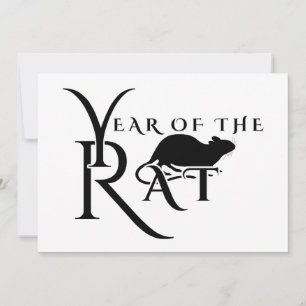 Year of the rat invitation