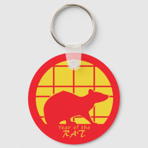 Year of the Rat Key Ring