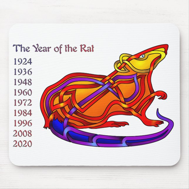 Year of the Rat Mouse Pad (Front)