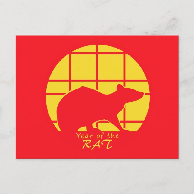 Year of the Rat Postcard (Front)