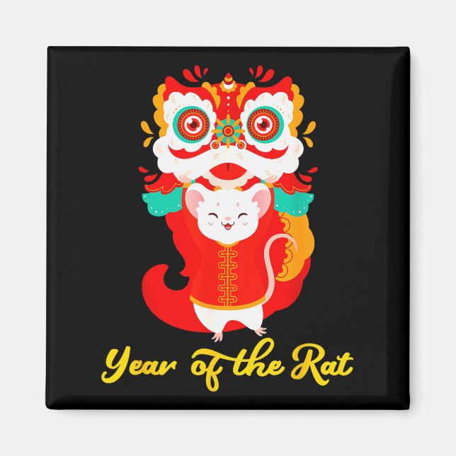 Year Of The Rat Shirt Kids 2020 Chinese Lunar New  Magnet (Front)