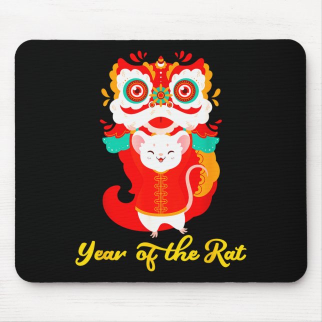 Year Of The Rat Shirt Kids 2020 Chinese Lunar New  Mouse Pad (Front)
