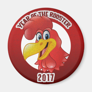 Year of The Rooster 2017 Magnet