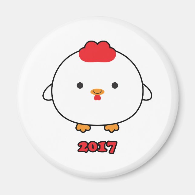 Year of the Rooster 2017 Magnet (Front)