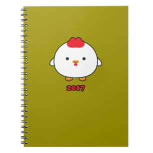 Year of the Rooster 2017 Spiral Notebook