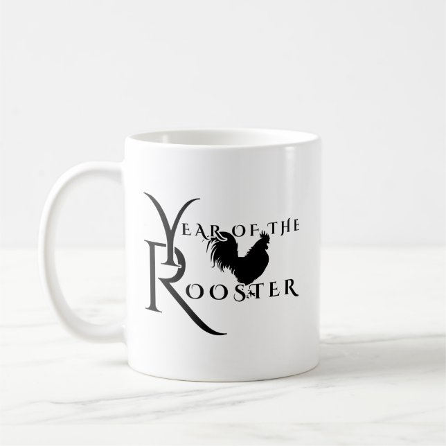 Year of the rooster coffee mug (Left)