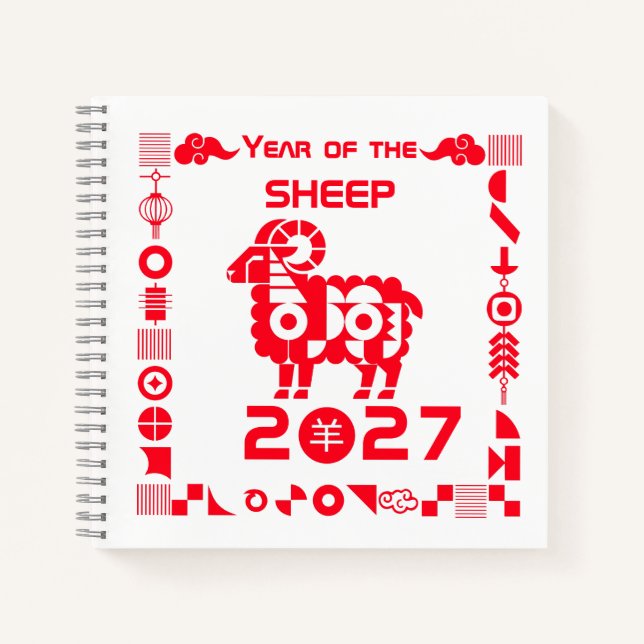 Year of the Sheep 2027 Notebook (Front)