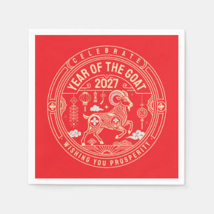 Year of the Sheep 2027 / Year of the Goat 2027 Napkin