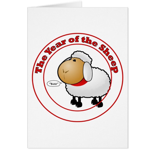 Year of the Sheep Cartoon (Front)